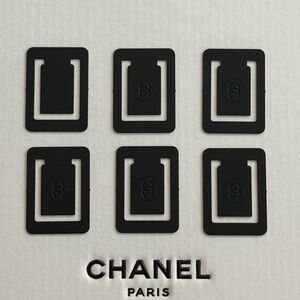 CHANEL CC LOGO MINI POSH PAPER CLIPS MADE WITH CAST IRON MEASURING 1”x3/4” inch